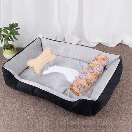 Hot Sale Teddy Cartoon Pet Soft Dog Bed House Winter Warming Large Dog House Warm Cat Nest Pet Bed Dog Mattress Pet Supplies Hundetraum.store