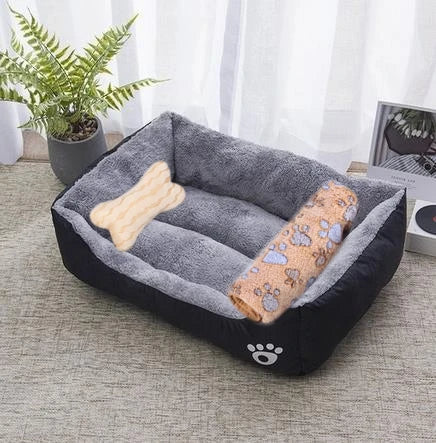 Hot Sale Teddy Cartoon Pet Soft Dog Bed House Winter Warming Large Dog House Warm Cat Nest Pet Bed Dog Mattress Pet Supplies Hundetraum.store