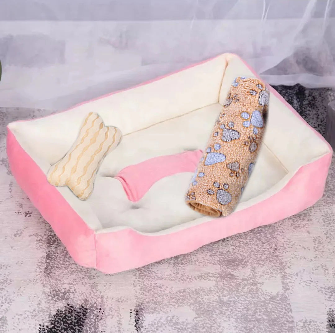 Hot Sale Teddy Cartoon Pet Soft Dog Bed House Winter Warming Large Dog House Warm Cat Nest Pet Bed Dog Mattress Pet Supplies Hundetraum.store