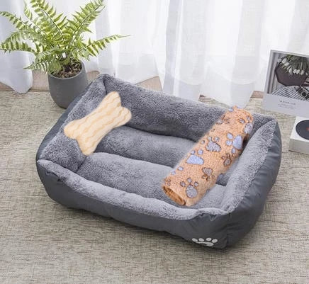 Hot Sale Teddy Cartoon Pet Soft Dog Bed House Winter Warming Large Dog House Warm Cat Nest Pet Bed Dog Mattress Pet Supplies Hundetraum.store