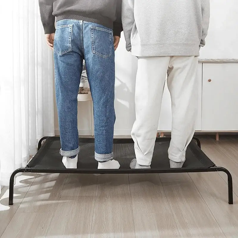 Erhöhtes Hundebett, erhöhtes Hundebett, atmungsaktives Haustierbett, tragbares, waschbares Haustierbett für kleine, mittelgroße Hunde, drinnen und draußen, heißes Wetter Hundetraum.store