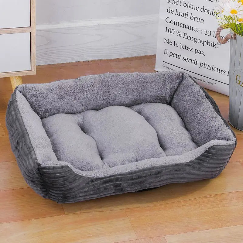 Hot Sale Teddy Cartoon Pet Soft Dog Bed House Winter Warming Large Dog House Warm Cat Nest Pet Bed Dog Mattress Pet Supplies Hundetraum.store