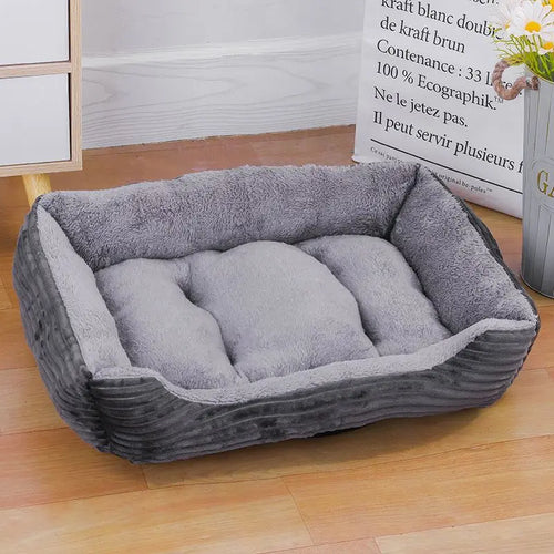 Hot Sale Teddy Cartoon Pet Soft Dog Bed House Winter Warming Large Dog House Warm Cat Nest Pet Bed Dog Mattress Pet Supplies Hundetraum.store